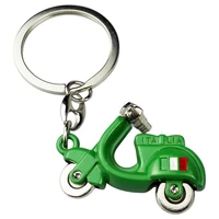 scooter model italy flag keychain key ring for piaggio beverly vespa 125 gts ducati multistrada aprilia benelli fashion gift