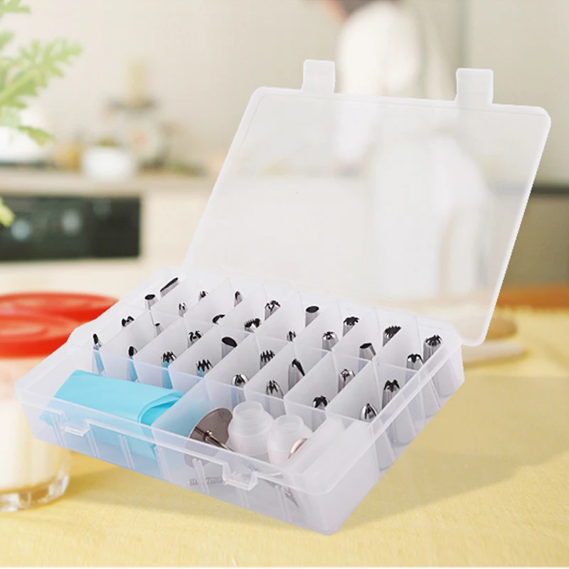 

32Pcs/Set Cake Decorating Stainless Steel Icing Piping Nozzles Cake Baking Tools