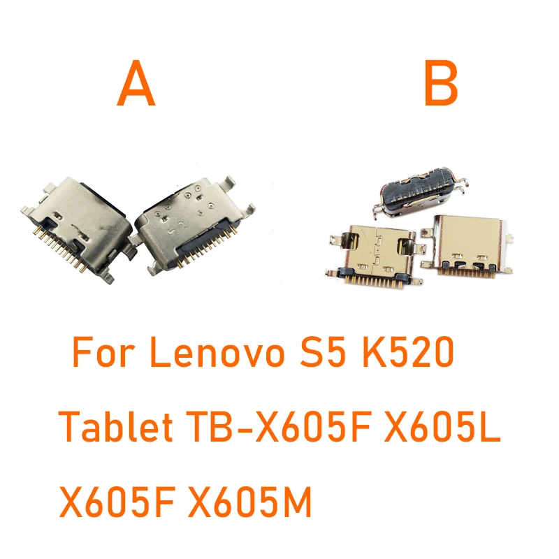 

5-10pcs Original Type-C USB Charging Connector Socket Port For Lenovo S5 K520 Tablet Tab M10 10.1 Inch TB-X605F N M X605FC/LC