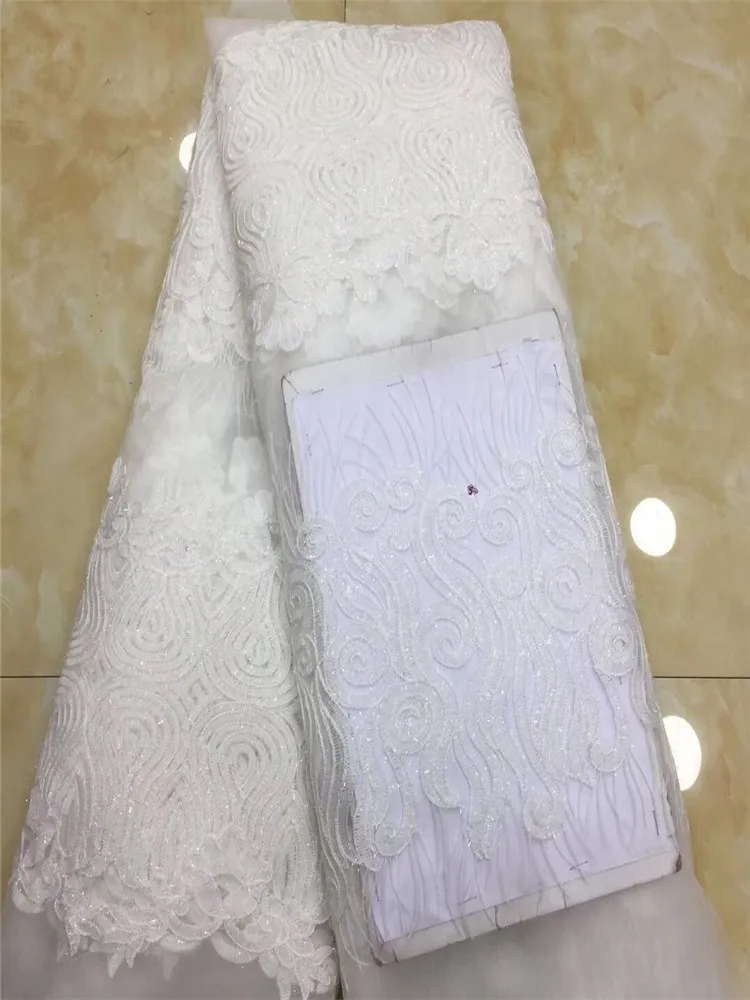 Африканская зеленая 3D блестки кружевная ткань 2019 высокого качества Кружева