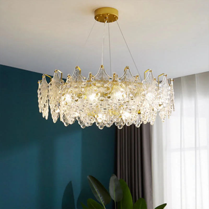 

Светодиодная Подвесная лампа e27 с каменным блеском, светильник для столовой, спальни, подвесной светильник