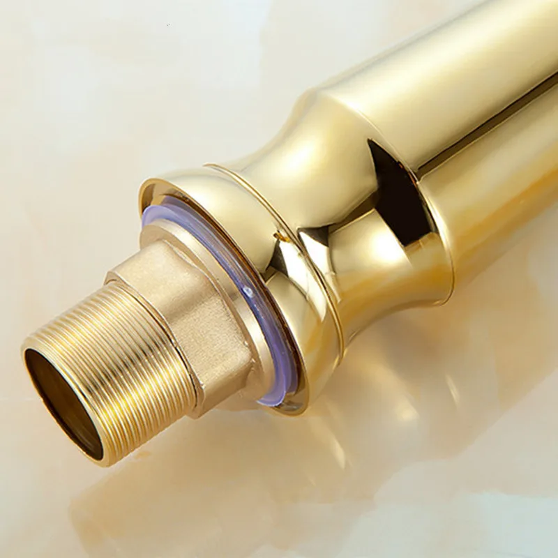 

Basin Faucets New Design Swan Faucet Gold Plated Wash Basin Faucet Hotel Luxury Copper Gold Mixer Taps hot and cold Taps