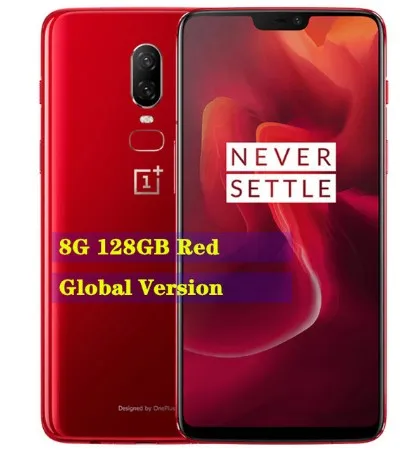 8G 128G Red OnePlus 6, 8 ГБ, 128 ГБ, Восьмиядерный процессор Snapdragon 845, AI, двойная камера 20 Мп+ 16 МП, разблокировка лица, Android 8, смартфон, мобильный телефон - Цвет: 8G 128G Red