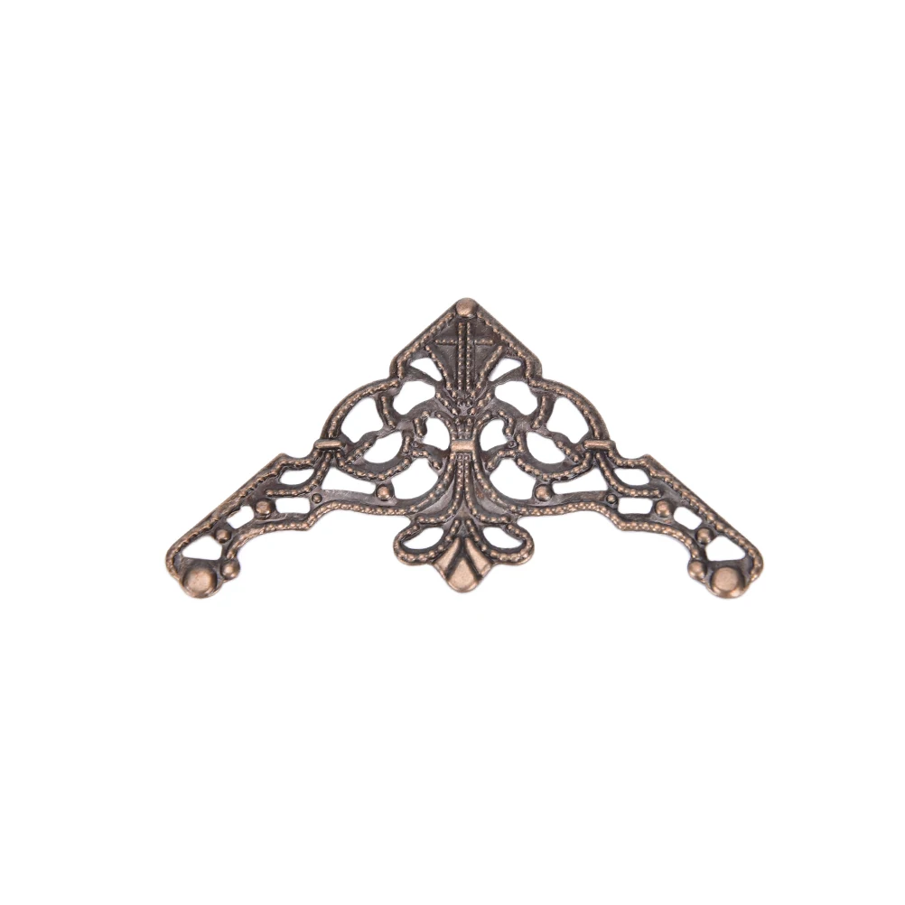 Металлические угловые кронштейны 12 шт./лот бронзовая Обложка для блокнота меню