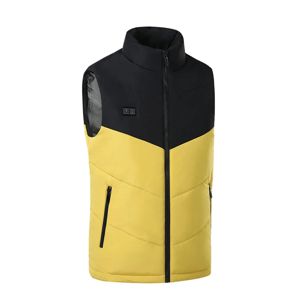 

11 Areas Heated Vest Color Matching Heating Vest Men Women Winter Outdoor USB Electric Heating Thermal Warm Sports Vest Jackets
