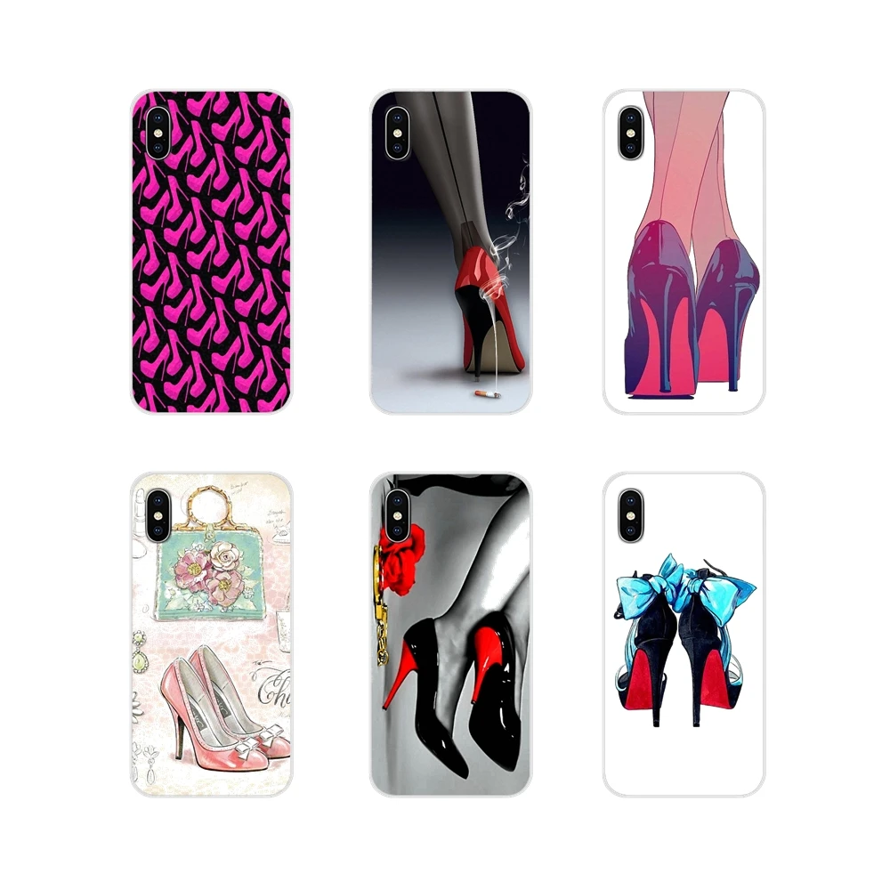 Красные туфли на высоком каблуке аксессуары чехлы для телефонов Apple iPhone X XR XS 11Pro MAX