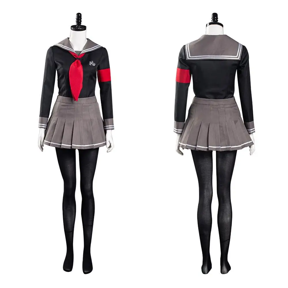 Super DanganRonpa Peko Pekoyama Cosplay Costume Dress Uniform Suit Halloween Carnival Costumes