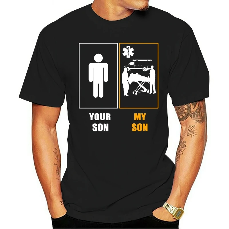 

Paramedic Funny Firefighter Paramedic Summer Style 2021 Cotton t-shirt Original Knitted Leisure Round Neck Comfortable Crazy
