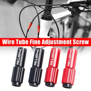 2Pcs Road Bike Bicycle Shifter Cable Line Parts Regulator Micro Adjustable Screws MTB Bike Brake Cable Gear Shift Connector