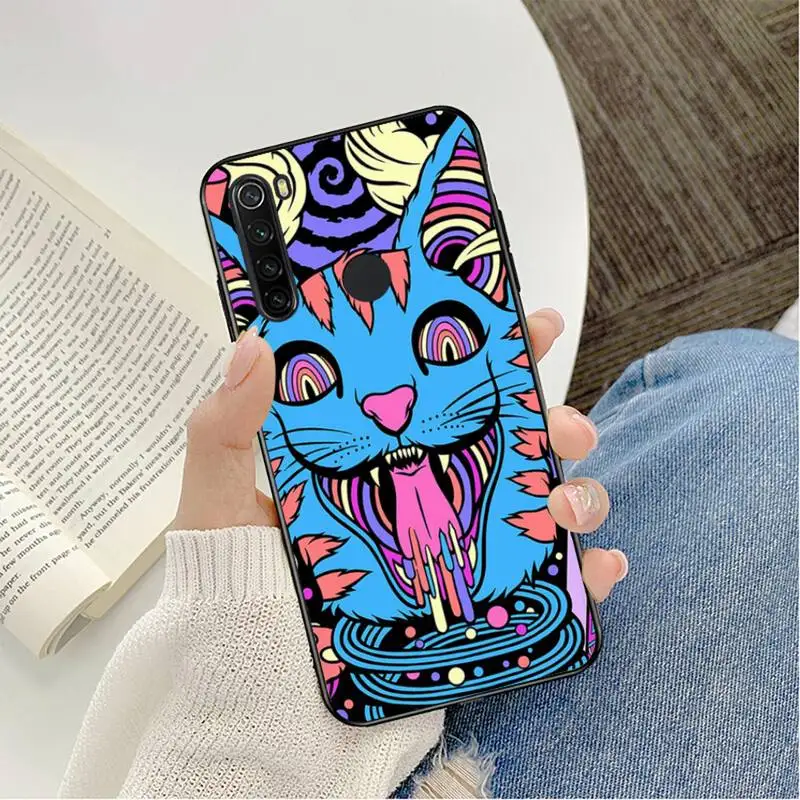 colourful psychedelic trippy art phone case for redmi note 8pro 8t 9 redmi note 6pro 7 7a 6 6a 8 5plus note 9 pro funda cover free global shipping