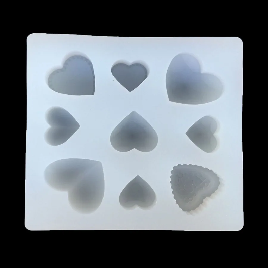 

3D сердце в форме сердца DIY ювелирные изделия подвеска Кристалл Смола эпоксидная силиконовая форма