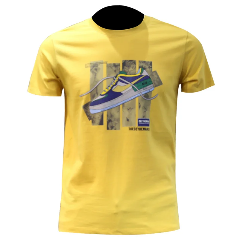 

Good Quality Trendy Men's 2021 Summer Personalized Printing Short-sleeved T-shirt Men's Fashion Trendy Brand Top