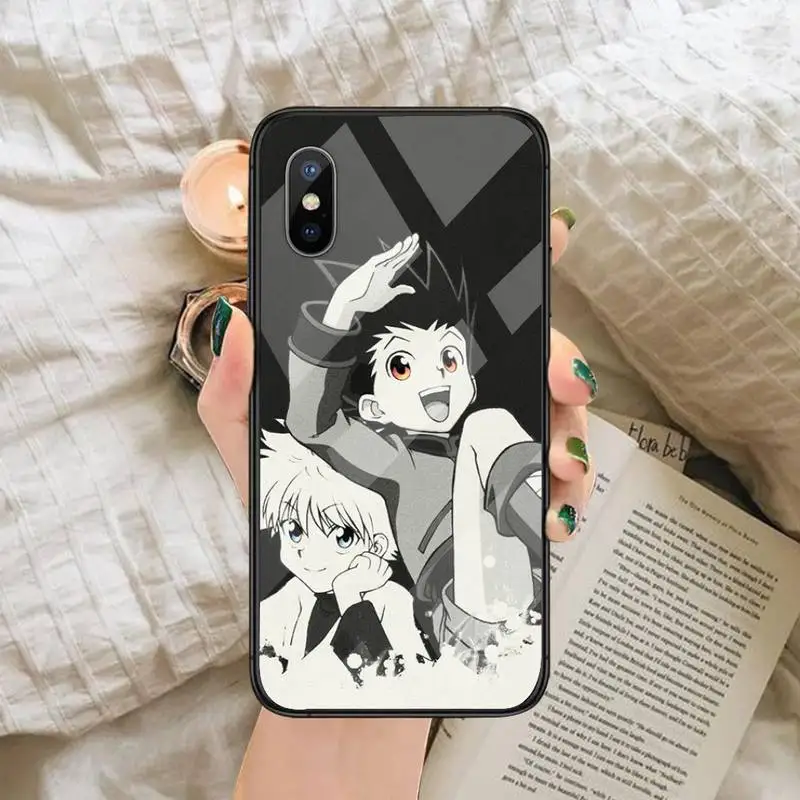 

Anime Hunter x Hunters Phone Case Tempered glass For iphone 6 6S 7 8 plus X XS XR 11 12 mini PRO MAX