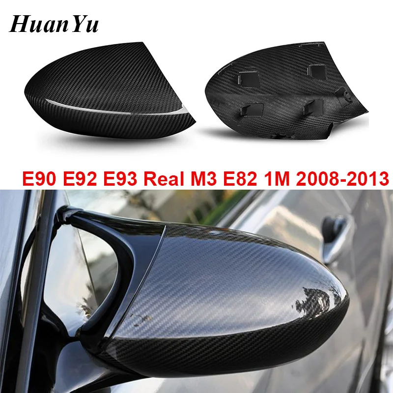 E92 M3 сухая углеродная зеркальная Крышка для BMW 3 серии E90 E93 E82 1M Боковая дверь