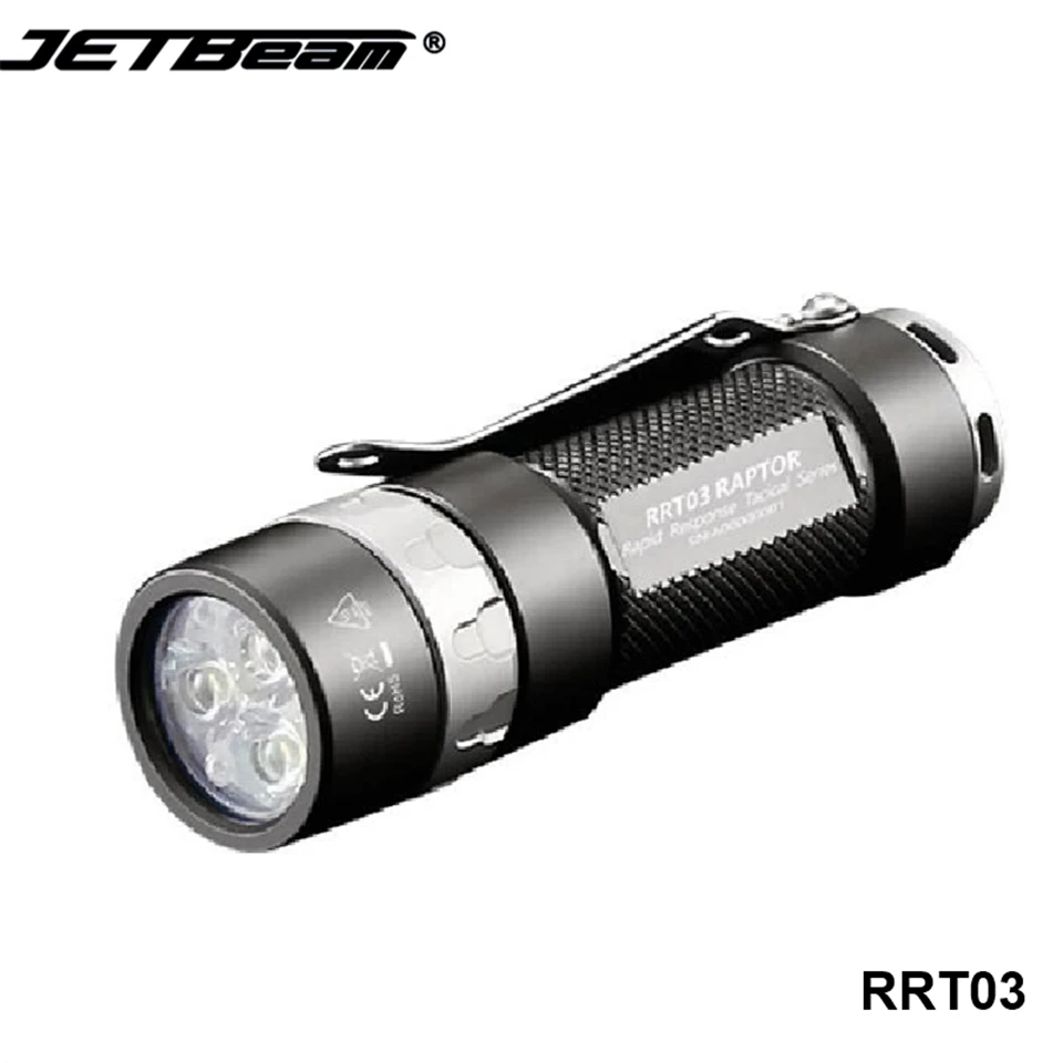 Kaufen Jetbeam RRT03 RGBW Cree LED Taktische Stufenlose Dimmen Taschenlampe Camping Leistungsstarke Hand EDC Taschenlampe Mit Wiederaufladbare 18350 Batterie