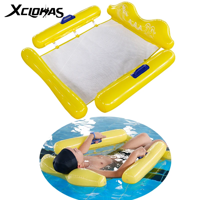 

XC LOHAS 2021 New Water Hammock Recliner Inflatable Floating Swimming Mattress Sea Swimming Ring Pool Party Toy Inflatable Boat