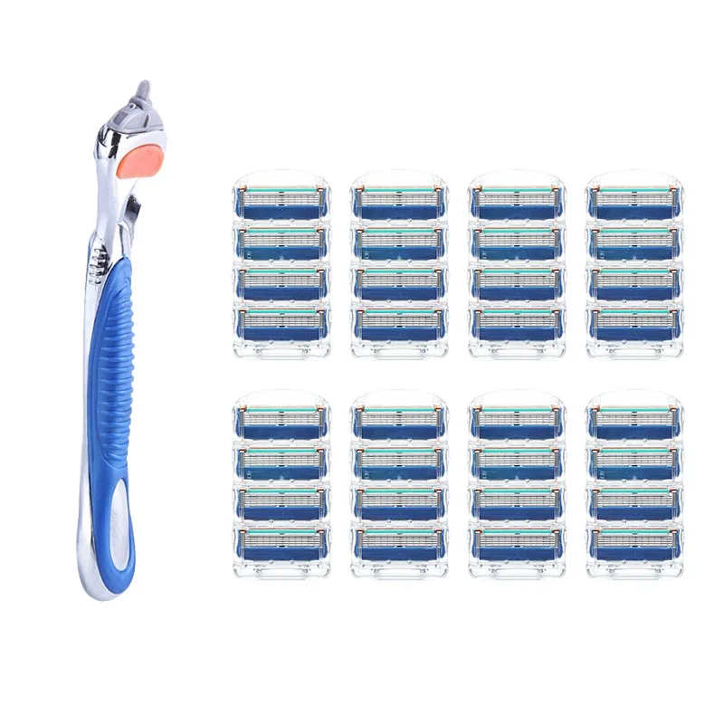 Бритвенные Лезвия для мужчин 1 ручка + N лезвий бритвенные лезвия с 5 лезвиями