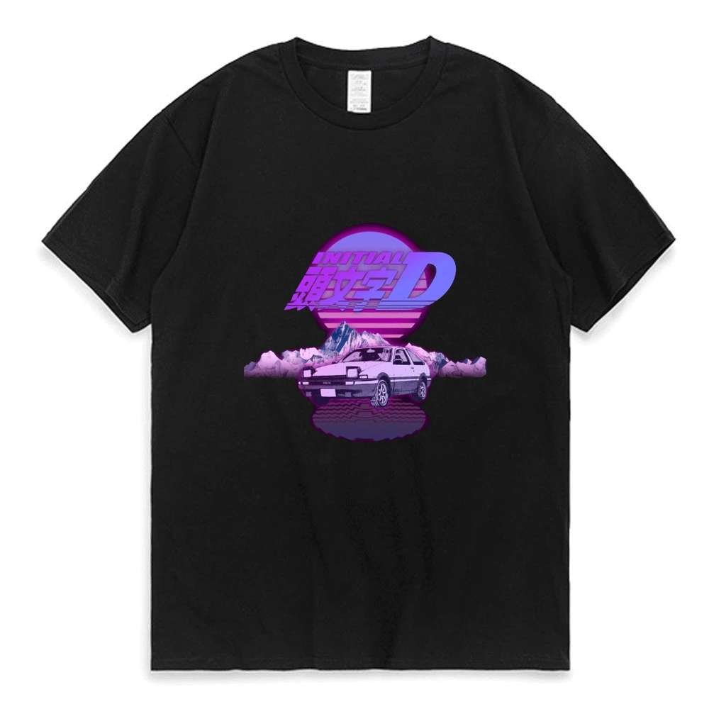 

Initial D Manga Hachiroku Shift Drift T Shirt Men Women Takumi Fujiwara Tofu Shop Delivery AE86 T-shirt Cotton Short Sleeves New