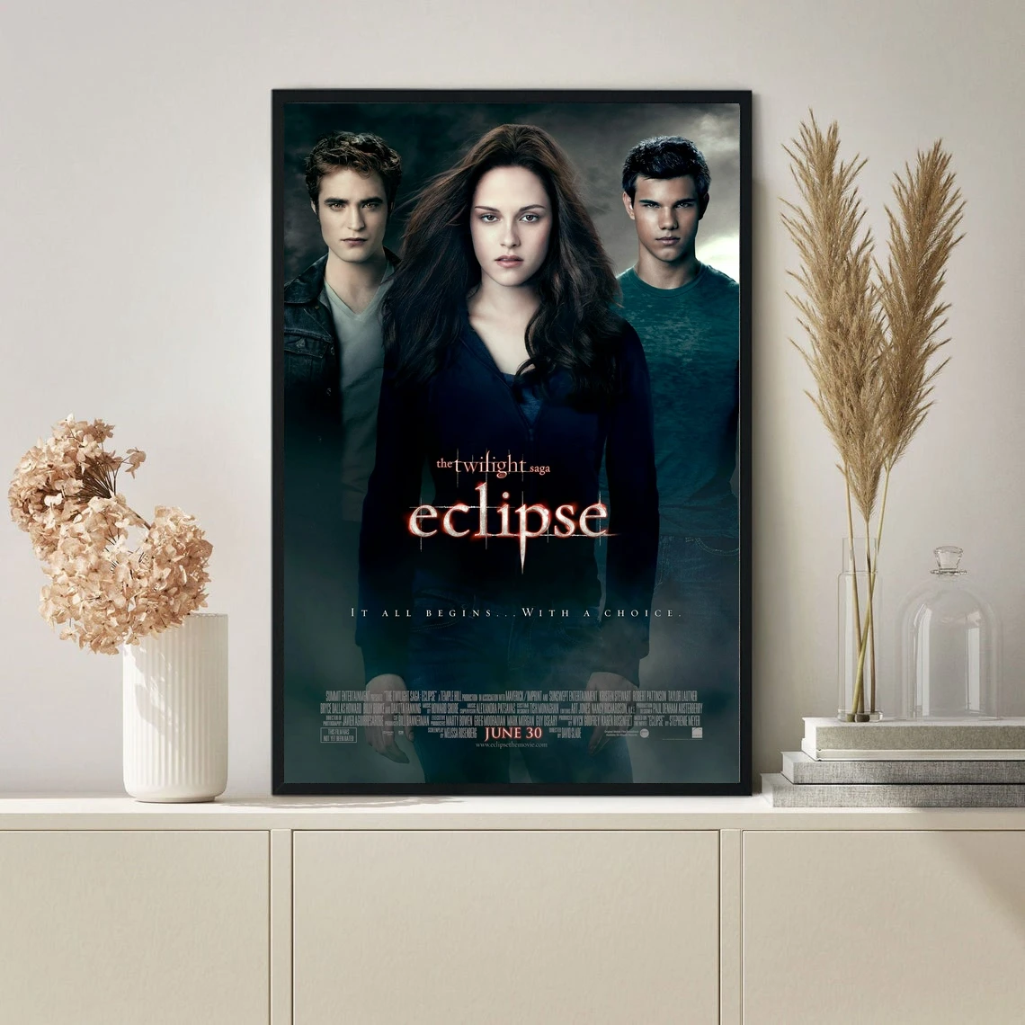 

Twilight 3: Eclipse Movie Poster Canvas Print Wall Painting Home Decoration ( No Frame )