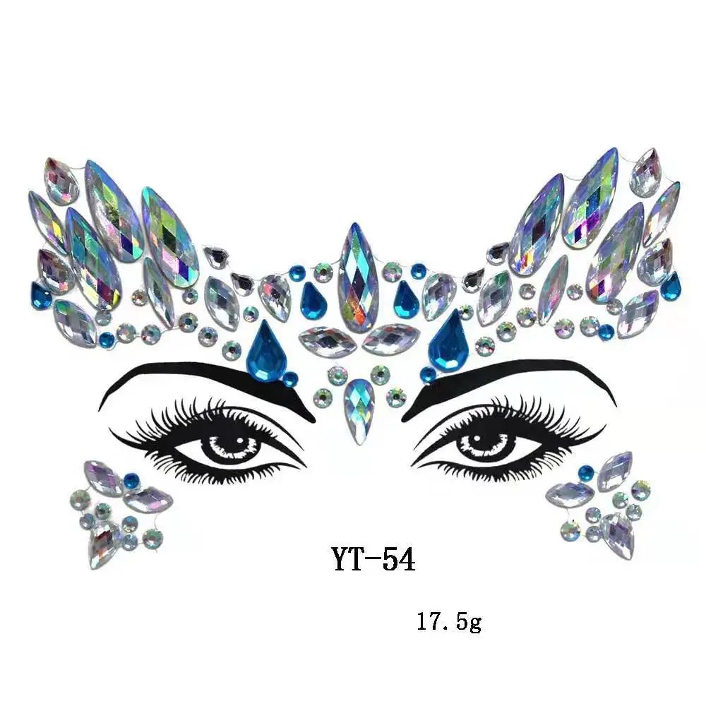 LT036 Музыкального фестиваля Для женщин DIy Уход за кожей лица драгоценные камни стразы Красота глиттера татуировка для ночного клуба вечерние производительность, ювелирное изделие для тела, инструменты для макияжа - Цвет: LT036