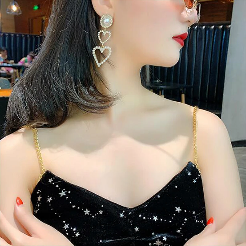 2 шт./компл. Классические женские серьги в форме сердца хорошие украшения