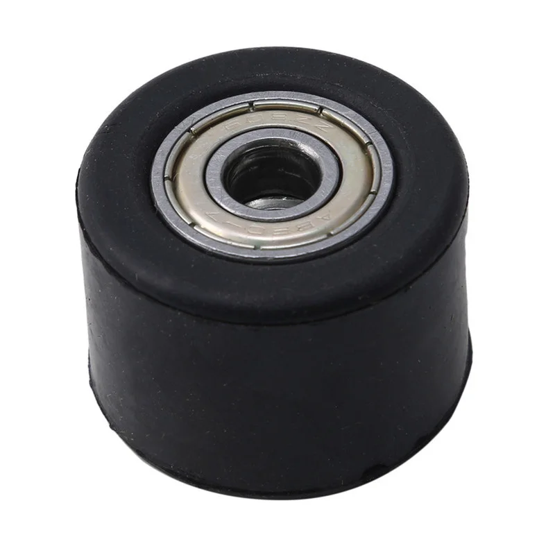 

Motorcycle Rubber And Iron Chain Tensioner Pulley Modified 8MM Rolling Wheel Non-Slip Tire Bearing Accessories