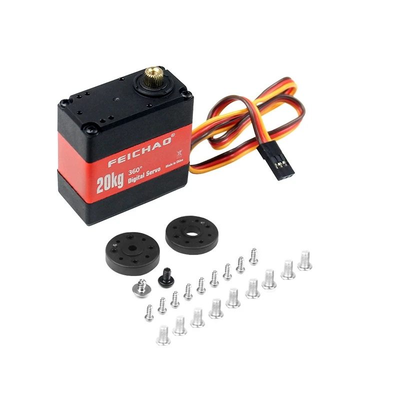 

20Kg Robot Dual-Axis Servo 6.0-7.4V Metal Gear Digital Servo for Arduino Servo for Robot DIY Excellent Servo