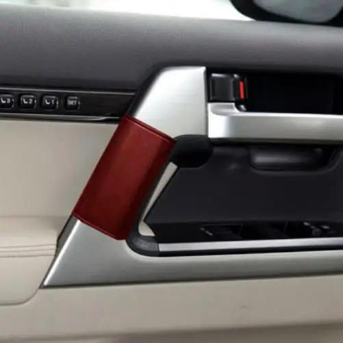 4 шт./компл. Автомобильная Дверная ручка Защитная микрофибра кожаный чехол