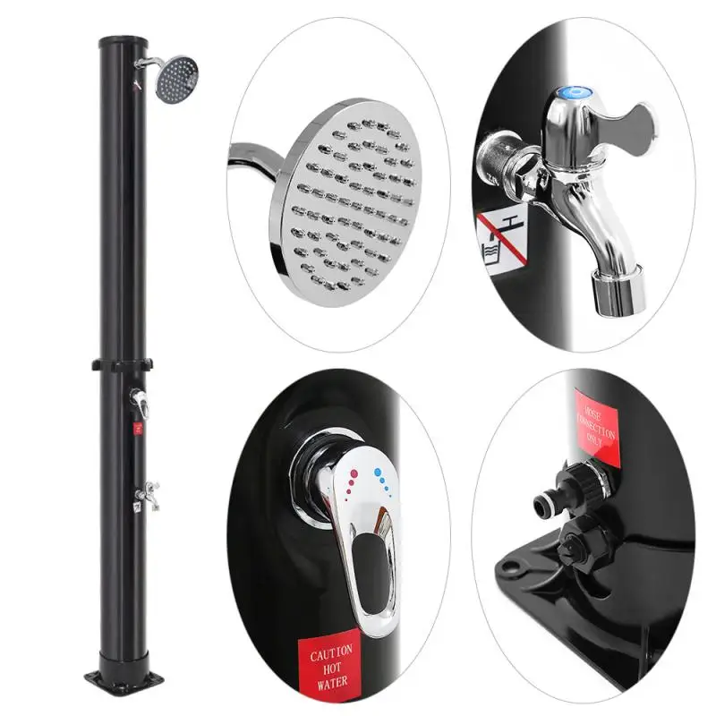 

New Garden Beach 35L Solar Shower Column Solar Shower Column Newest Outdoor Shower Panel Faucet Swimming Pool (split Type) HWC