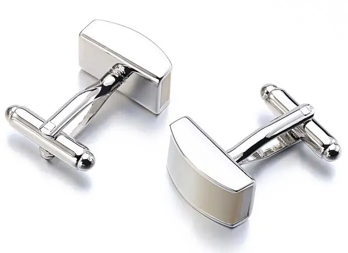 10 парт/Лот Роскошные белые запонки из ракушек Прямоугольные натуральной морской