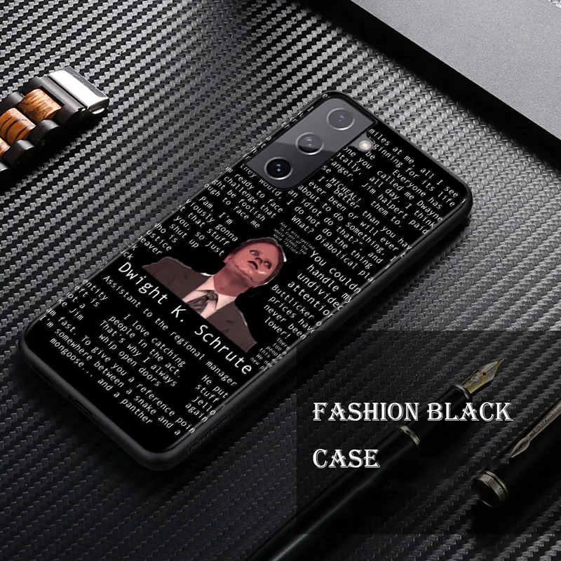 soft tpu the office tv show for samsung galaxy s21 s20 fe ultra lite s10 5g s10e s9 s8 s7 s6 edge plus black phone case free global shipping
