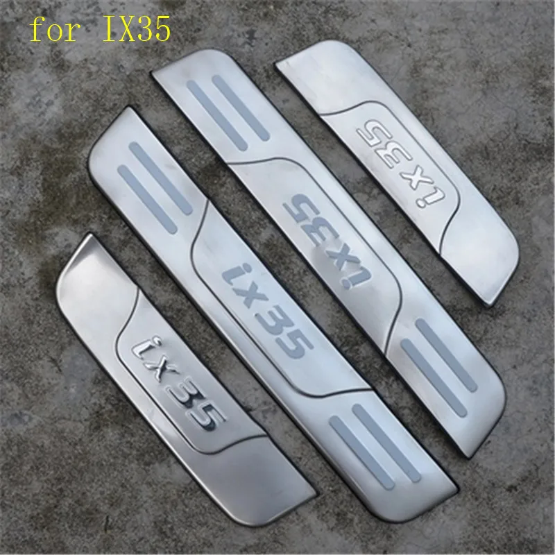 

Stainless Steel Internal external Scuff Plate/Door Sill Door Sill Decorative trim for Hyundai IX35 2015-2018 Car styling