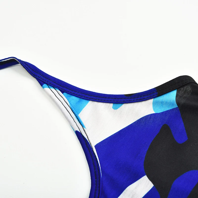 

Fashion Women Camo Sexy Casual Slim Sleeveless Bandage Tank Tops Crop Top For Ladies Fitness Vest Women Clothing Tops