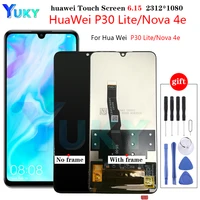 display for huawei p30 lite screen mult touch screen replacement on for huawei p 30 lite lcd nova 4e mar lx1mlx1a display