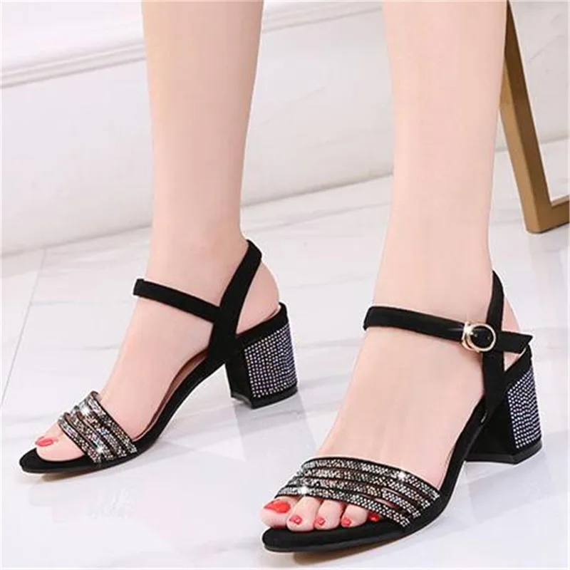 

BEYARNE 2020 Summer Beige Heeled Sandals Flip Flops Platform High Heels Comfort Shoes For Women Large Size Soft Ladies