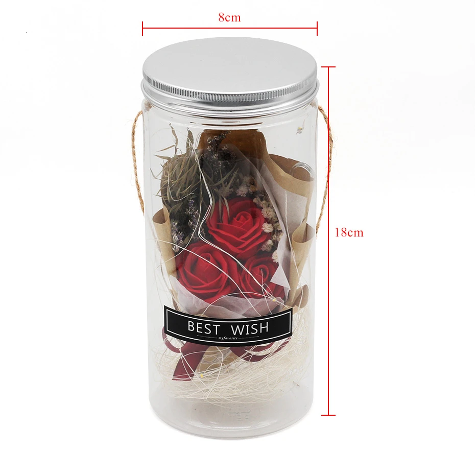 Рождественский подарок праздничное атмосферное освещение роза стеклянная