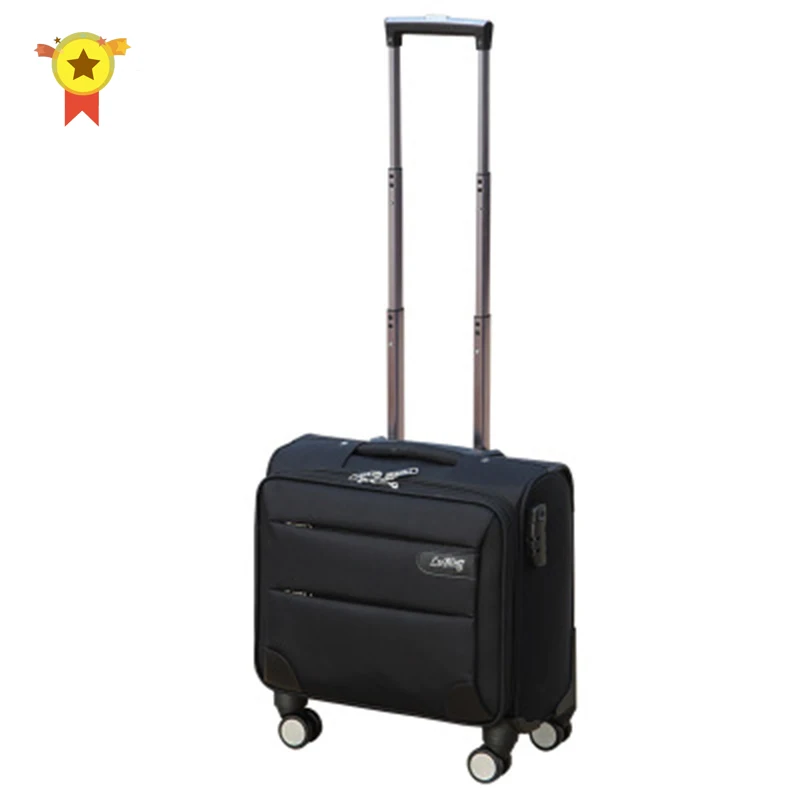 High-end quality suitcase 14/16/18/20 inch boarding luggage on wheels Oxford trolley Case Portable luggage Business valise bag