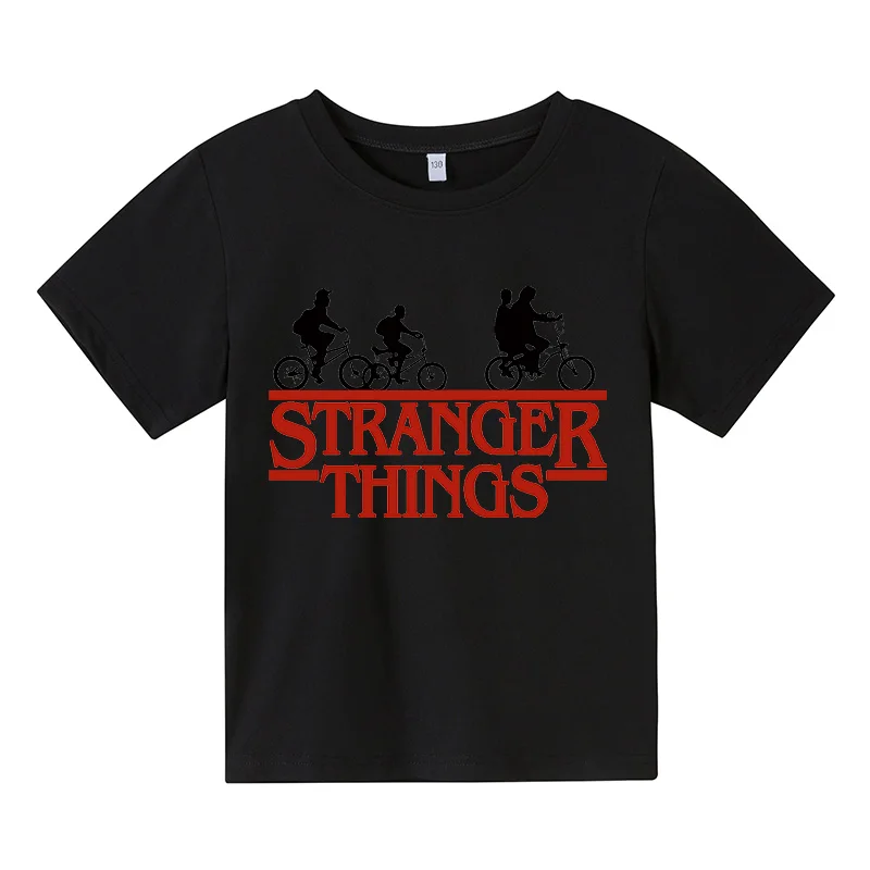 

stranger things t shirts for girls kids baby cotton Tshirt Summer Short Sleeve T-shirts unisex tops tees Costume Stranger Thing