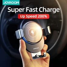 Joyroom car phone holder 15w qi wireless charger for iPhone X Samsung S10 S9 S8 phone holder car phone power charger in air vent