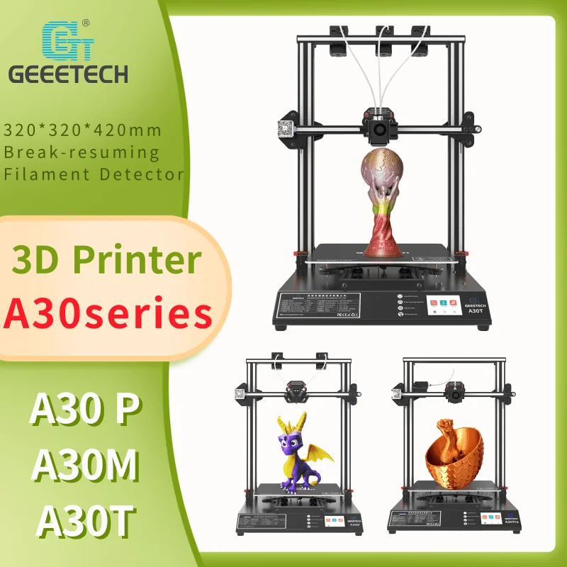 Geeetech A30 Pro A30M A30T Large color mixed 3d Printer Single Dual Triple Color 320*320*420mm Z axis Auto Leveling | Компьютеры и