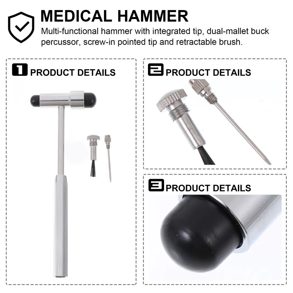 

1Pc Practical Hammer Durable Neurological Hammer (Assorted Color)