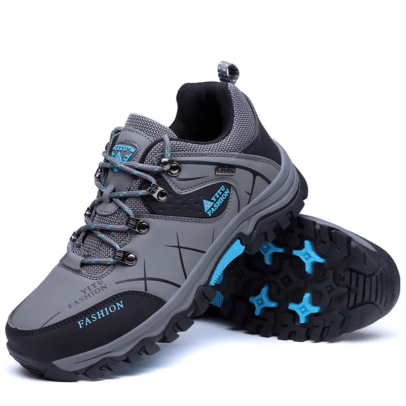 Men Outdoor Sneakers Lace-up Hiking Shoes Waterproof Anti-Skidding Male Sports Boots Man Climbing Trekking Trail Plus Size 39-47 | Обувь