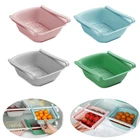 Кухонные принадлежности для хранения Контейнер-холодильник Органайзер регулируемые пластиковые корзины для хранения холодильника выдвижная корзина для ящиков