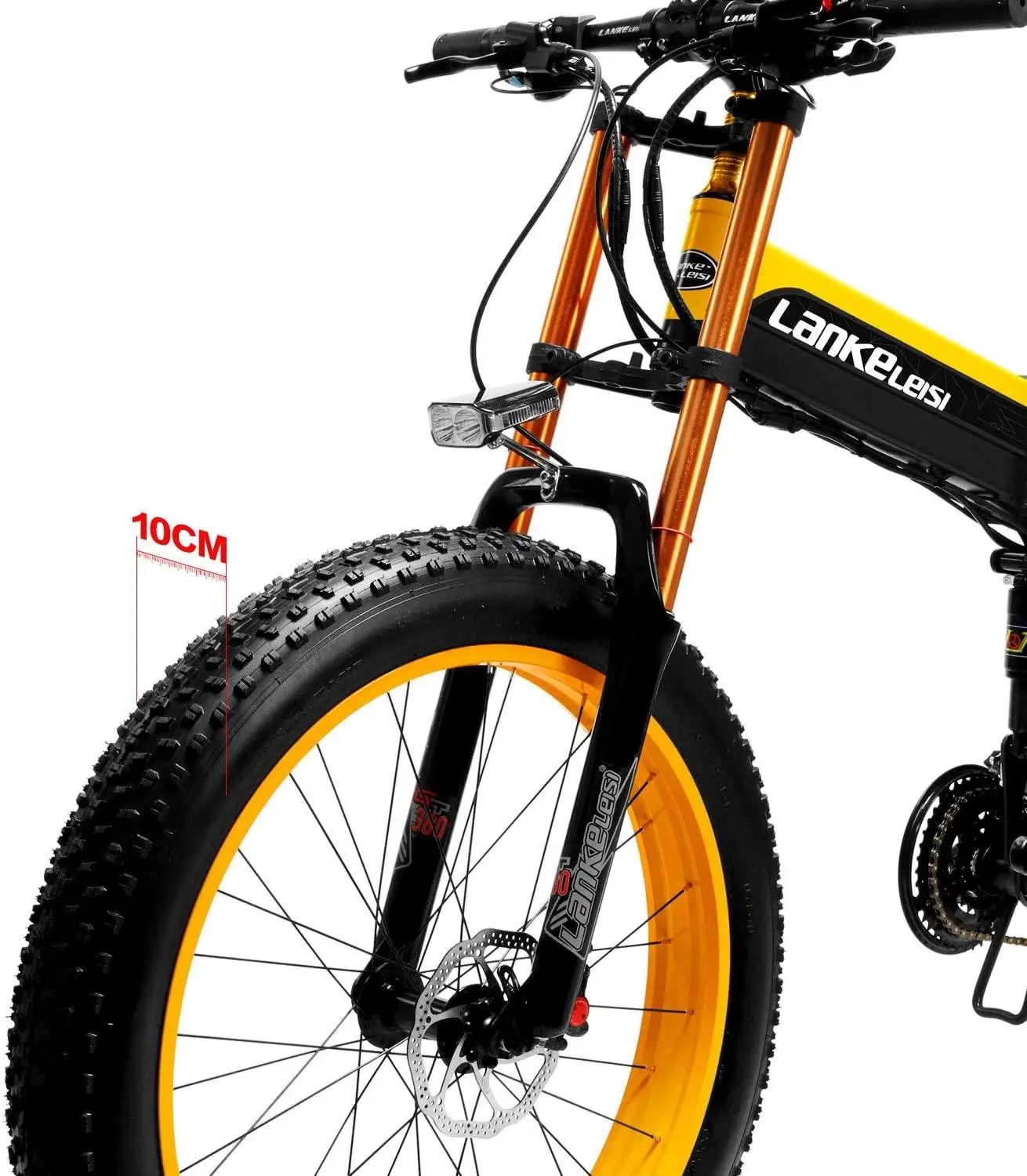 Günstig LANKELEISI Elektrische Fahrrad 1000W Motor 14,5 AH Panasonic Lithium-Batterie Ebike 26x 4,0 Zoll Fett Reifen Elektrische Fahrrad Klapp E-bike