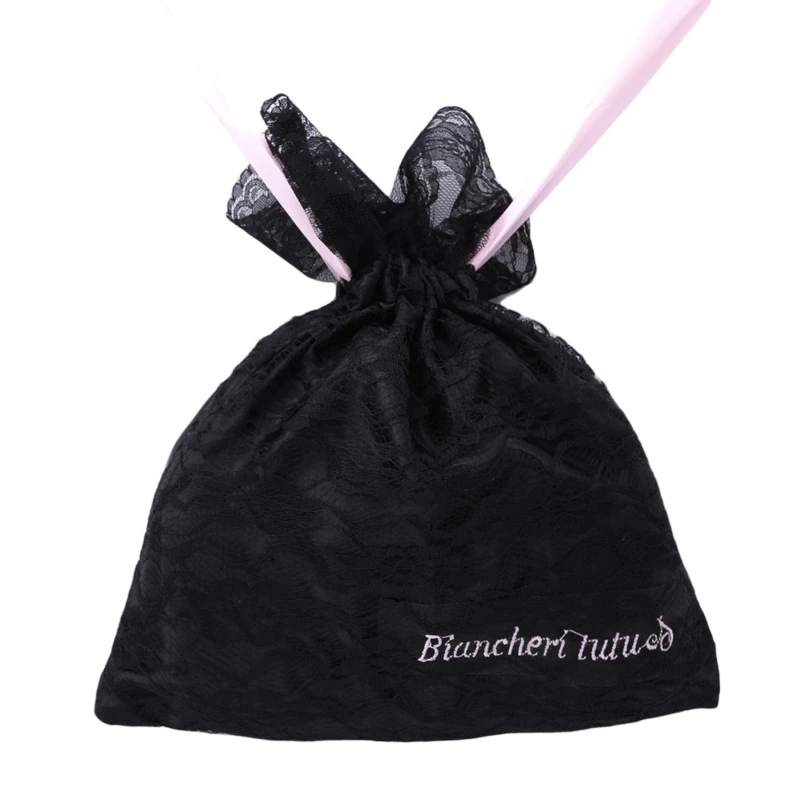 Атласная шелковая кружевная сумка на шнурке для хранения подарочная упаковка