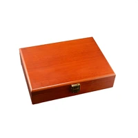 antique square wood box case for ring cufflink jewelry retail display storage organizer