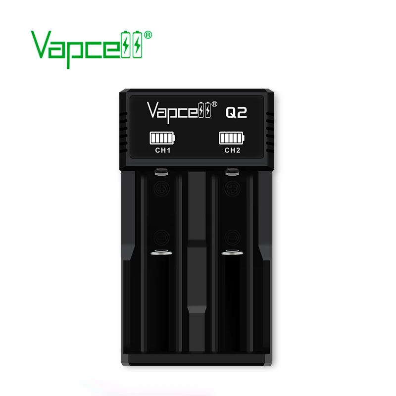 Зарядное устройство Vapcell Q2 Простой Умный 2 слота 1 А Micro USB светодиодный индикатор