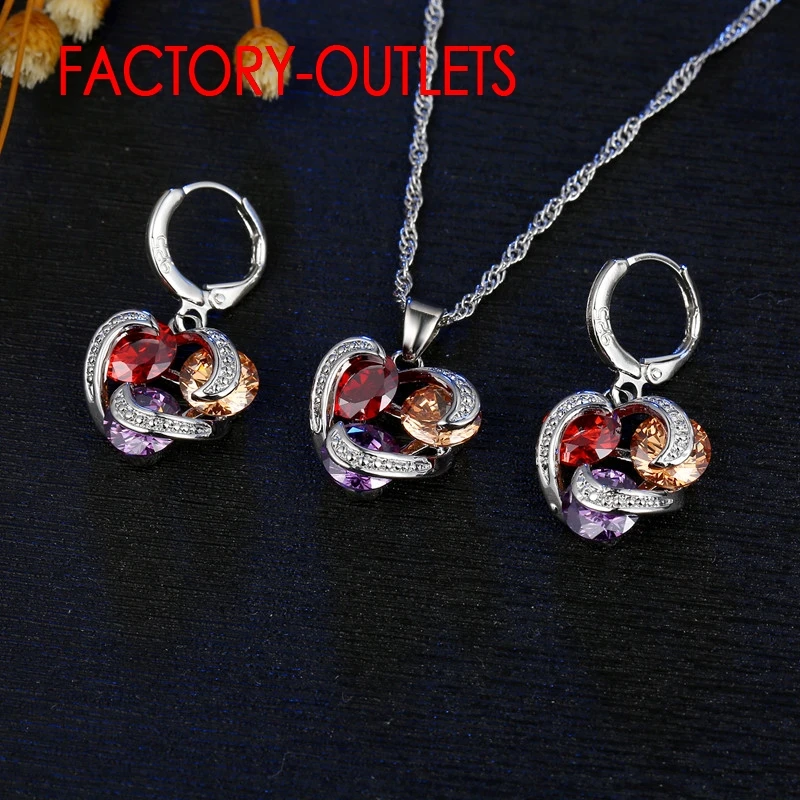 Модное женское ожерелье-Кольцо из стерлингового серебра 925 пробы серьги-кольца с