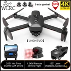 Дрон WLRC SG906 Pro2Max 4K с GPS, профессиональная трехосевая Карданная камера, дистанционное расстояние 1,2 км, препятствия 120 , радиоуправляемый самолет