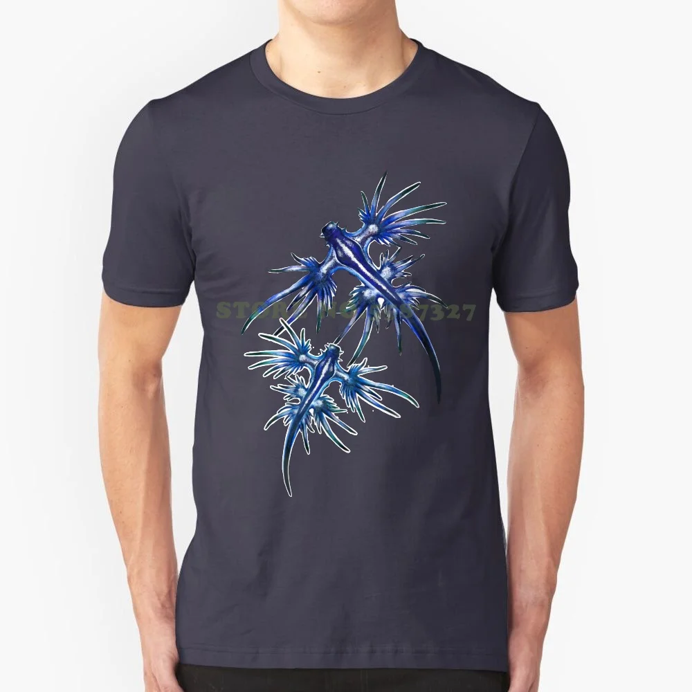 

Glaucus Atlanticus Summer Funny T Shirt For Men Women Glaucus Atlanticus Sealife Sea Animal Nudibranquio Blue Azul Mar Pink